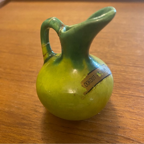 Green Ceramic Mini Pitcher - Picture 4 of 5